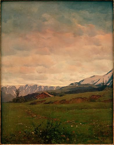 Cuadro en lienzo de Primavera in montagna para decoración artística de oficina (60x90cm)