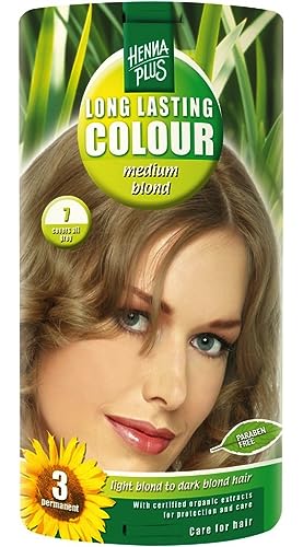 Hennaplus 49136 Long Lasting Colour 7 Medium Blond