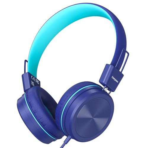 Cowyawn Kids Headphones for School, On Ear Wired Headphones for Boys Girls