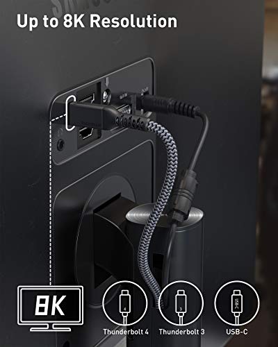 Maxonar [2 Pack ] 6.6Ft Thunderbolt 4 Cable With 40Gbps Data Sync/ 100W Charging And 8K Display Compatible With Thunderbolt 4/3, Usb 4,Usb C #TOP2