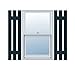 Ekena Millwork LS3C12X02700MB Custom Three Board Spaced (2 Batten), Board-n-BattenShutter (Per Pair)12"W x 27"HMidnight Blue