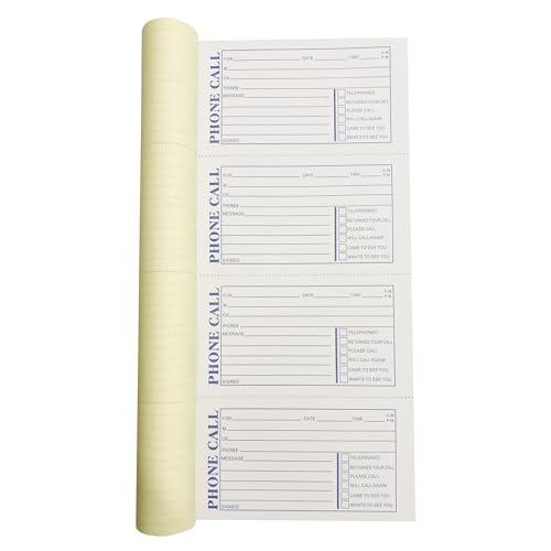 Formularios de mensajes telefónicos duplicados autocopiantes de 2.75 x 5 en pack de 10 3