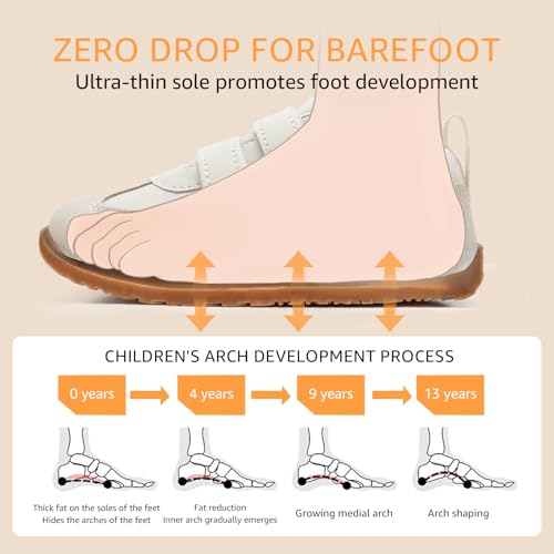 Image of STQ KIDS Toddler Shoes Wide Toe Box Barefoot Sneakers | Zero Drop, Soft Sole, Non Slip, Hook and Loop, Prechool Ready, Indoor Outdoor Play