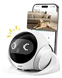 AEZ Robot Camera 1080P HD Lens Pet Camera Indoor Movable with Auto-Recharge, 2-Way Audio,Blinky Bot with Night Vision,Distance Bot Smart App Control for Cats/Dogs/Baby/Elderly (SD/Cloud Storage)