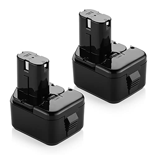 Powerextra 2 Pack 12 Volt 3.0Ah Replacement Battery for Hitachi EB1214S EB1212S EB1214L Eb1220bl Eb1220hl Eb1220hs Eb1220rs Eb1222hl Eb1226hl Eb1230hl