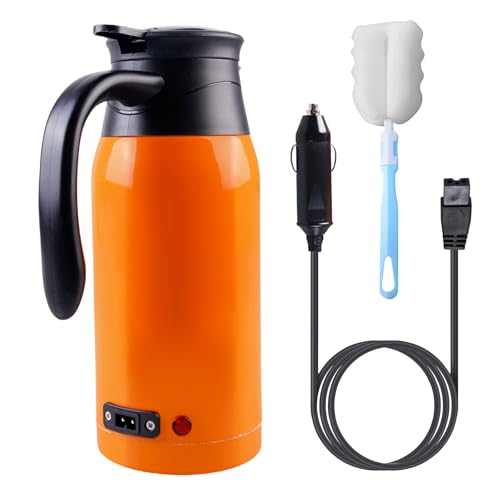 Sporgo 1000ml Auto Wasserkocher Edelstahl: 12V Auto Wasserkocher...