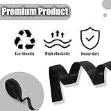 2 Rolls Black Elastic for Sewing, Wide 20mm(0.8") x 12M Flat Elastic Band for Sewing Bands, Stretchable Waistband Thick BlackElastic Bands for DIY Crafts Trousers Headbands Dressmaking(Black) - Image 5