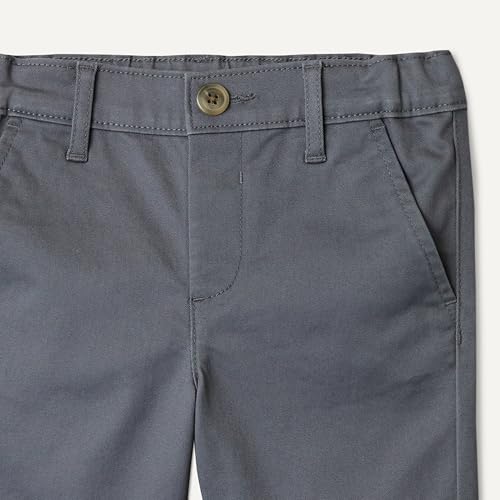 Image of Amazon Essentials Boys and Toddlers' School Uniform Woven Flat-Front Shorts with Elastic Waist