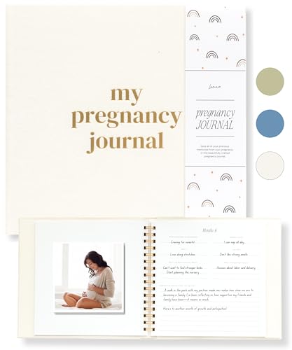 Lamare Pregnancy Journal for First Time Moms &ndash; Pregnancy Planner, Sonogram Photo Album & Pregnancy Scrapbook for Expecting Moms &ndash; First Time Mom Gift, Pregnancy Must-Have