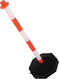 IWOWHERO Movable Anti-Collision Column Parking Lot Barrier Street Cones Isolation Pile Traffic Barricade Cone Traffic Divider Pole Traffic Safety Cone or Plastic Elastic Column