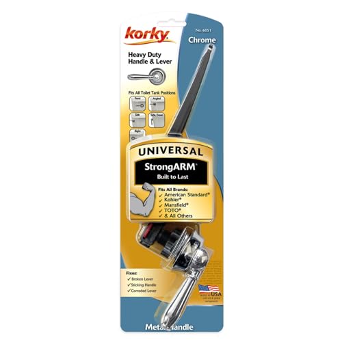 image for Korky 6051BP Strongarm Tank Lever Universal to Fit Front Angled Side L