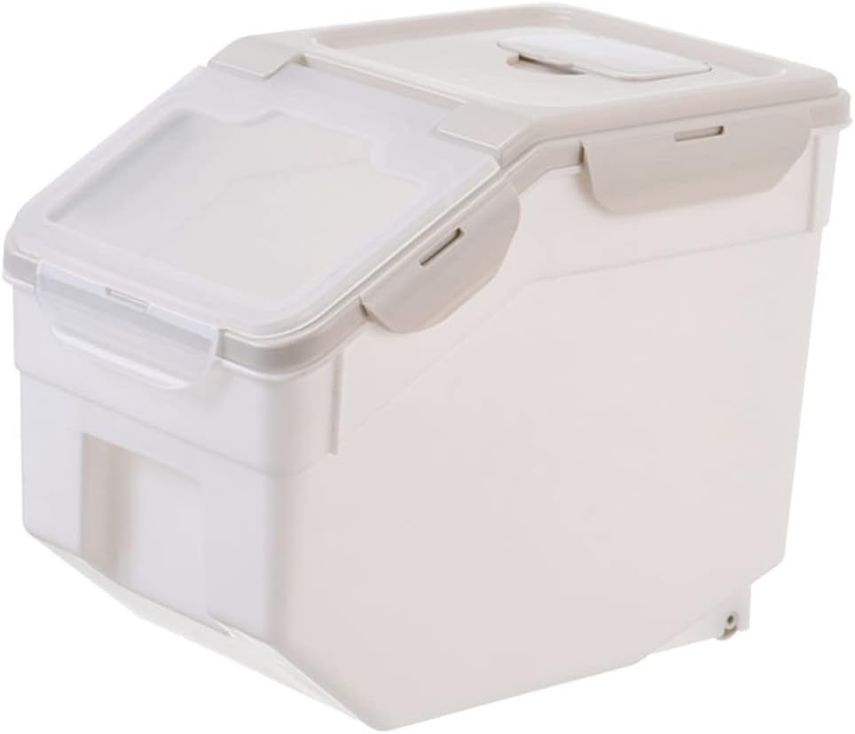 MERRYHAPY Rice Bin Pet Treat Container Dog Food Containers Sealed Lid Pet Food Storage Case