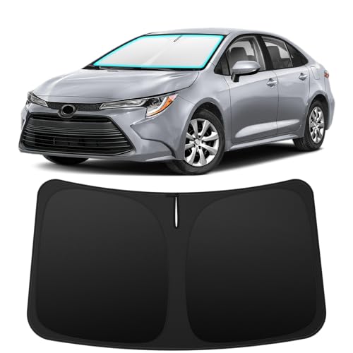 INSAUTO Custom Fit Windshield Sun Shade Accessories for Toyota Corolla 2020-2026 (Corolla Cross Not Fit) Foldable Front Window Sunshade UV & Heat Reflector Keeps Interior Cool Includes Storage Bag