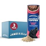 James & Ella Freeze-Dried Raw Dog Food Topper (3 x 50g) ❘ Nutritious Grass Fed Beef ❘ Freeze-Dried to Seal in Nutrients, Packed with Essential Oils & Minerals for Healthy Dogs, Grain & Gluten Free