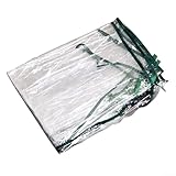 Robuste Gewächshausabdeckung für Pflanzenschutz, transparentes PVC, praktische Aufbewahrungslösungen, für begrenzte Gartenflächen (transparent)