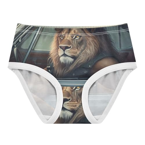 Funny Lion Print Cute Little Girl Panties Girls Underwear Toddler Cotton Pattern Briefs Underpants 2t