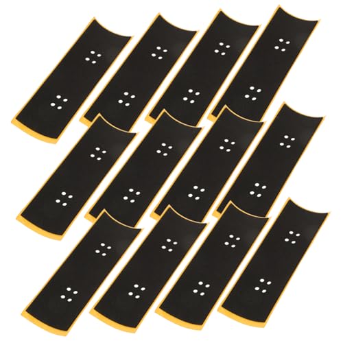 Toddmomy 12pcs Mini Finger Skateboard Grip Tape Antislip Adhesive for Enhanced Stability Easy to Apply Compatible with Various Accessories for DIY Projects