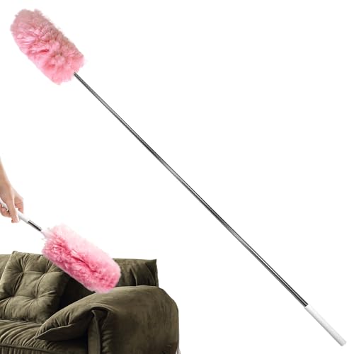 Duster Extensible: Limpiador de Ventilador de Techo de 44.09 Pulgadas para la extracción de Polvo, Cabeza Flexible con función Reutilizable, Cepillo para trapeador para el Peluquero de Teclado Office