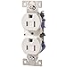 Tamper Resist Duplex Recept Wh