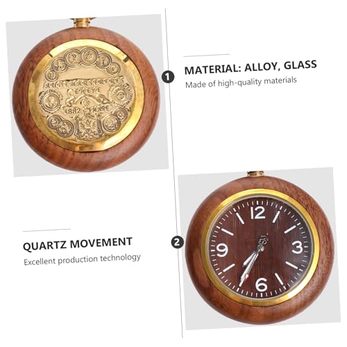 Reloj de bolsillo de aleación antiguo Uonlytech estilo vintage preciso y elegante 7