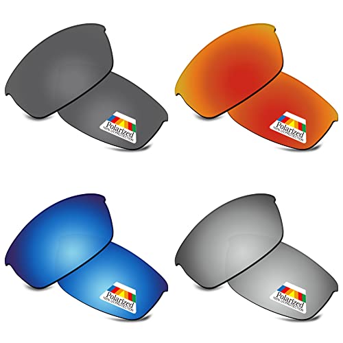 Image of Bwake Replacement Lenses for Oakley Flak Jacket Sunglasses POLARIZED - 100% Perfectly Fit | Easy to Install | Anti Scratch