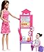 Barbie Careers Teacher Playset with Fashion Doll Wearing Removable Dress, Toddler Small Doll, Classroom Board & Accessories