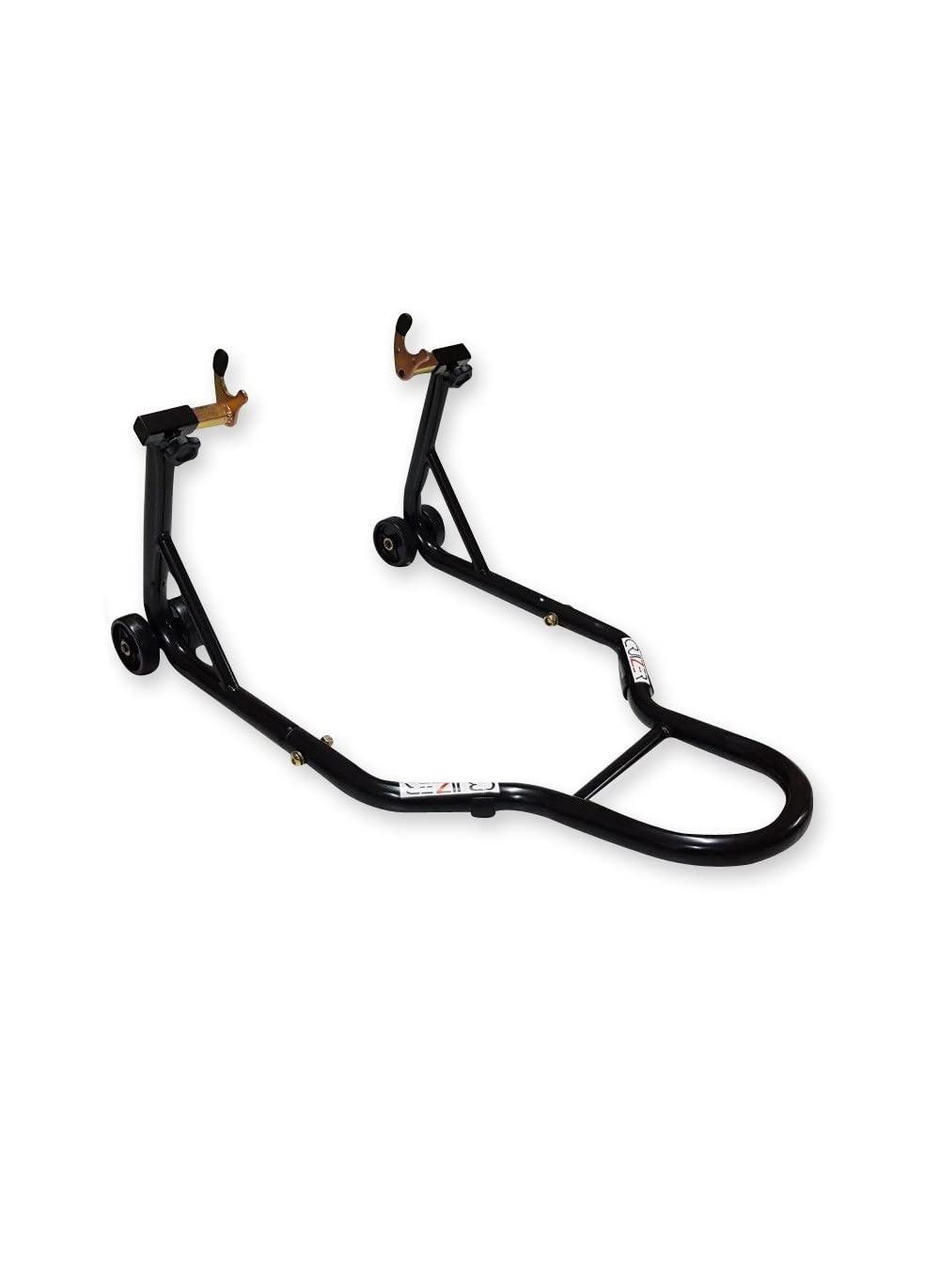 cruizer - Béquille lève-moto aprilia bmw avant avec attaques à cônes et arrière avec attaques à fourchettes, réglables avec roues sous-jacentes et barres de renfort latérales, portée Total 600 kg