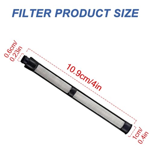 Image of 18 Pcs 287032 Airless Spray Filter, Pump Inner Core Filter Screen 60 Mesh Airless Paint Gun Filter Replacement for 390 395 490 495 595 Paint Sprayer Parts