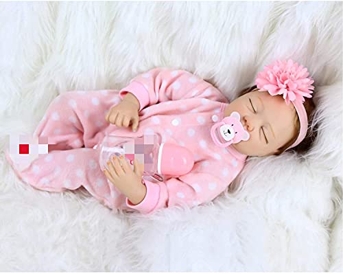 MAIHAO 22zoll 55cm lebensechte Puppe Reborn Babys mädchen silikon Puppen wie echtes Toddler Dolls Junge realistische… – Bild 6