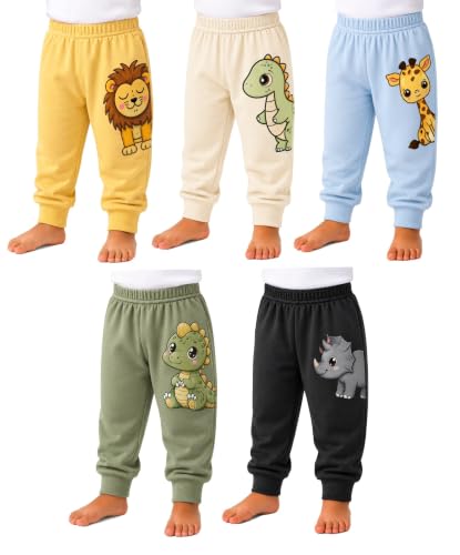 Image of Lush Plush Cotton Pajama Pants for Baby Boys and Baby Girls | Relaxed Fit Nightwear | Sleepwear | Toddlers, Infants & Newborn