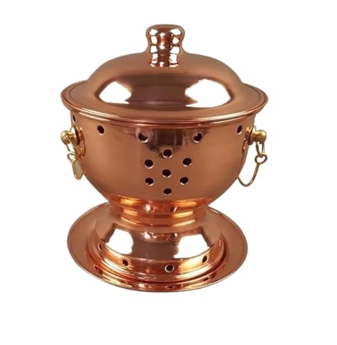 INUUXLG Beijing Copper Hot Pot,Chinese Style Hot Pot,Hot Pot Chinese Stove Copper Hot Pot Single Hot Pot Kitchen Utensils Suitable for