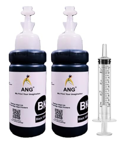Image of ANG Ink Suction Tool Kit for Cannon 810, 811, 810 X, 811 X, 47, 57, 745, 746, 745 X & 746 X (Black 2 Refill + 1 Syringe)