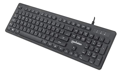 Manhattan USB-Gaming-Tastatur mit LEDs, schwarz
