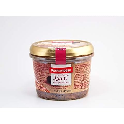Rochambeau: Rabbit Terrine with Prunes / Terrine de Lapin aux Pruneaux 180 g, Low carb, Artificial additives Free Cover