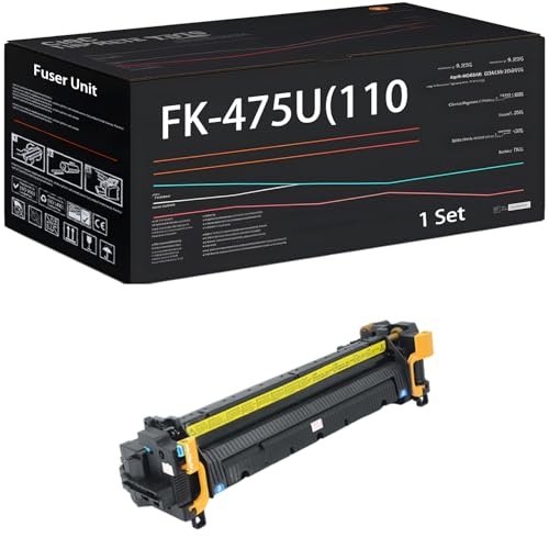 UVUMB FK-475U(110V) Fuser Unit Compatible for Copystar CS255 CS305 Printer, with Chip, High Yield 400000 Pages, High-Definition Printing (1 Set)