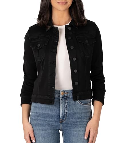 KUT from the Kloth Women's Julia Crop Jacket with Drop Shoulder Regular Waistband