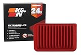 K&N Engine Air Filter: Extended Life 24,000 Mile Replacement Air Filter: Compatible with 2002-2019 Toyota (Auris, Avensis, Corolla, Vitz, Yaris, Verso, Probox, Ractis, Wish, Alion, Premio), KNX-2360