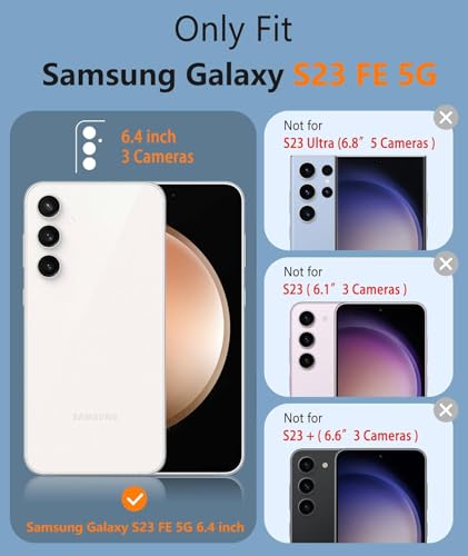 Image of ShieldTech Back Cover Case for Samsung Galaxy S23 FE 5G | Back Cover with Mag-Safe | Transparent & Black Mobile Phone Back Case Cover for Samsung Galaxy S23 FE /S 23 FE | Anti Yellow TPU Back Cover