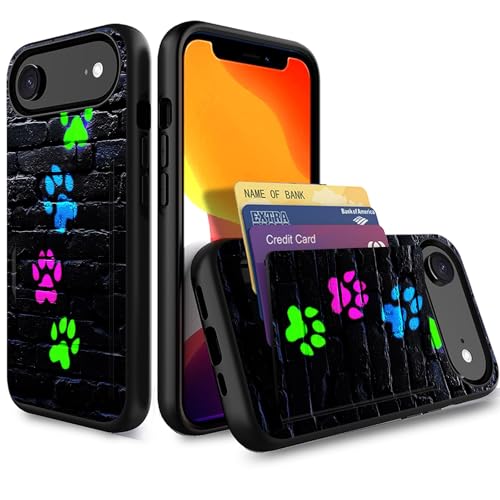 Étui portefeuille iPhone Air avec motif patte de chien pour citadins actifs