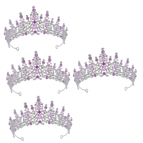 Couronne mariage cristal VICASKY lot de 4 diadèmes élégants pour mariée et demoiselle d'honneur