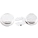 HJ Men's Jewelry Round Button Cover Substitute to Traditional Cuff Links Color Silver Plating