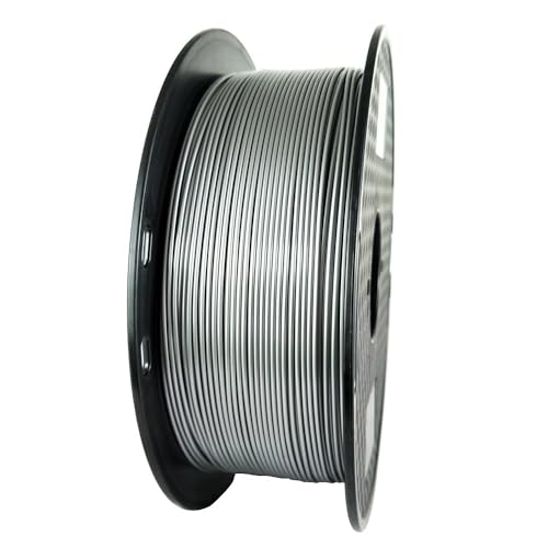Image of CC3D Silver PETG Pro Filament 1.75 mm 1KG 3D Printer Filament 2.2lbs Spool 3D Printing Material Fit Most FDM 3D Printer Metal Metallic PETG Silver Color Stronger Than PLA