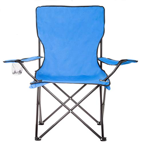 Raxter Folding Camping Chair Lightweight Portable Festival Fishing Outdoor Travel Seat (Blue)
