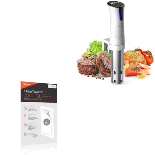 BoxWave Screen Protector Compatible with BLITZHOME Sous Vide Machine - ClearTouch Anti-Glare (2-Pack), Anti-Fingerprint Matte Film Skin