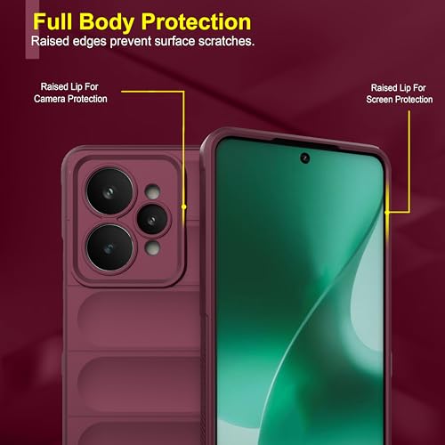 Image of Zapcase Back Case Cover for Realme 15 5G | Compatible for Realme 15 5G Back Cover | Liquid Silicon Magic Case with Camera Protection | Plum