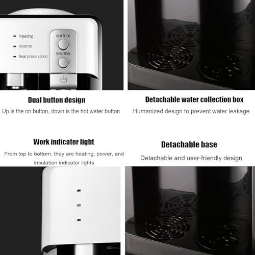 Compact Top Loading Water Dispenser with Ice Maker, Hot and Cold Countertop Cooler, 420W Fast Heating, Quiet Operation - Image 7