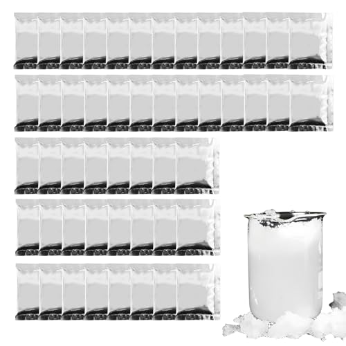 Solidificante de orina, 50 piezas de polvo para orina, solidificante desodorizante líquido, gel absorbente para orina para senderismo, camping, mochileros