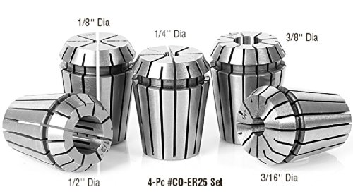 Collet 3/16" ER25 Amana Tool CO-284 pour défonceuse CNC - 3