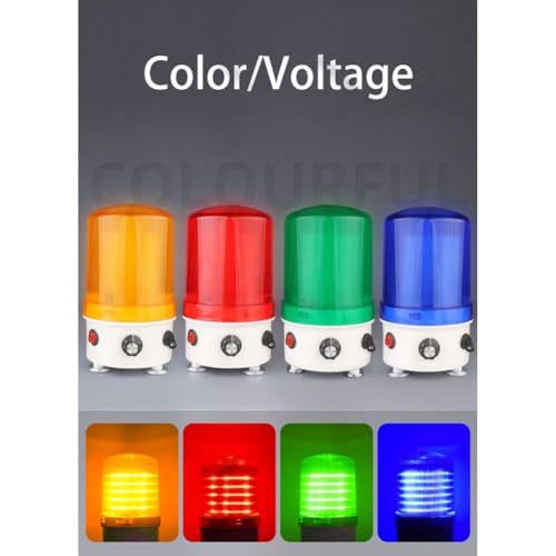 Luz indicadora con baliza giratoria y decibelios ajustables en pared 8