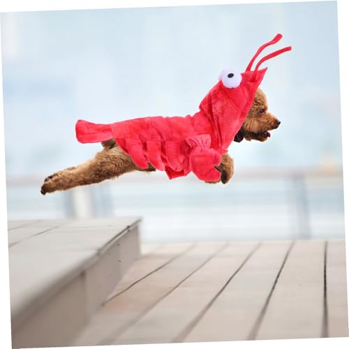 Disfraz de langosta para perros XS rojo miniatura 5